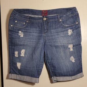 Torrid Size 20 Distressed Bermuda Shorts